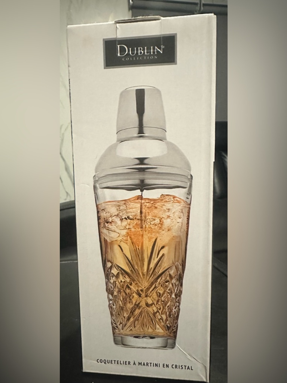 Dublin Collection Clear Crystal Martini Shaker